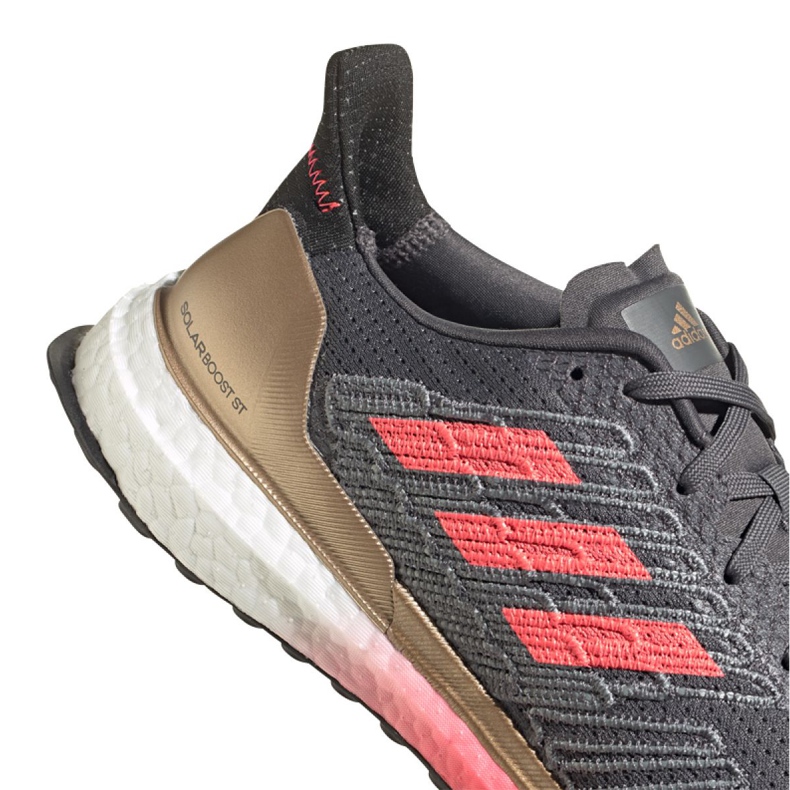 Tênis de corrida adidas Solar Boost St 19 M FW7811 cinza 1