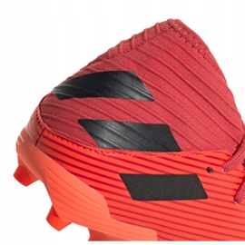 As chuteiras adidas Nemeziz 19.3 Fg Jr EH0492 vermelho vermelho 2
