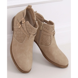 Sapatos femininos bege CH2003 Beige castanho 2
