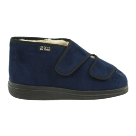 Sapatos de pele de carneiro Befado 986D010 azul marinho 6
