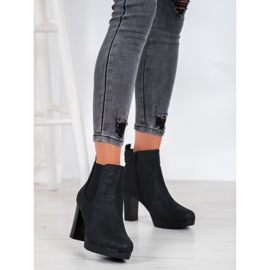 Goodin Botas elegantes no poste preto 2