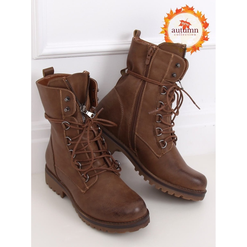 Botas marrons militares de trabalho BZ66017-KB Khaki marrom cáqui 1