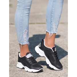 SHELOVET Tênis Pretos Confortáveis 2