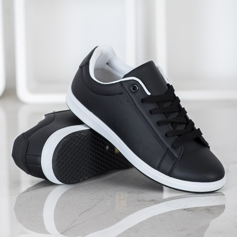 SHELOVET Tênis Casual Preto 2