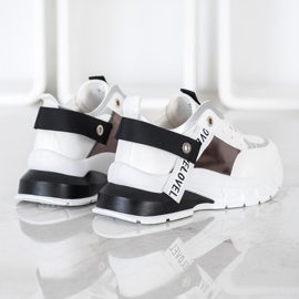 Marquiz Tênis estilosos branco preto 1