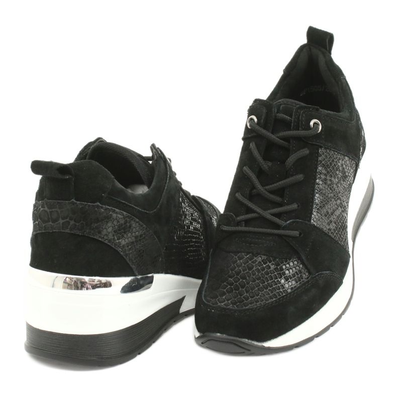 Calçado desportivo feminino amarrado a Filippo DP1505 / 20 preto 3