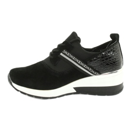 Filippo Sapatos esportivos de couro slipony DP1388 / 20 BK Nice preto prata 1
