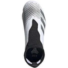 Chuteiras Adidas Predator 20.3 Ll In Jr FW9213 cinza branco 1