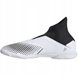 Chuteiras Adidas Predator 20.3 Ll In Jr FW9213 cinza branco 2 Chuteiras Adidas Predator 20.3 Ll In Jr FW9213 cinza branco 2