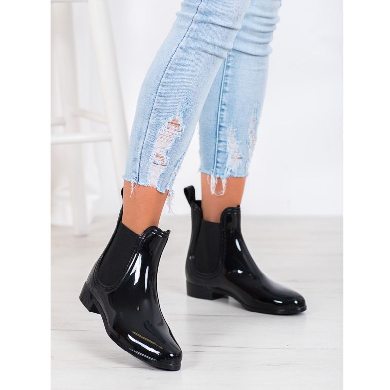 Bona Wellies casuais curtos preto 2