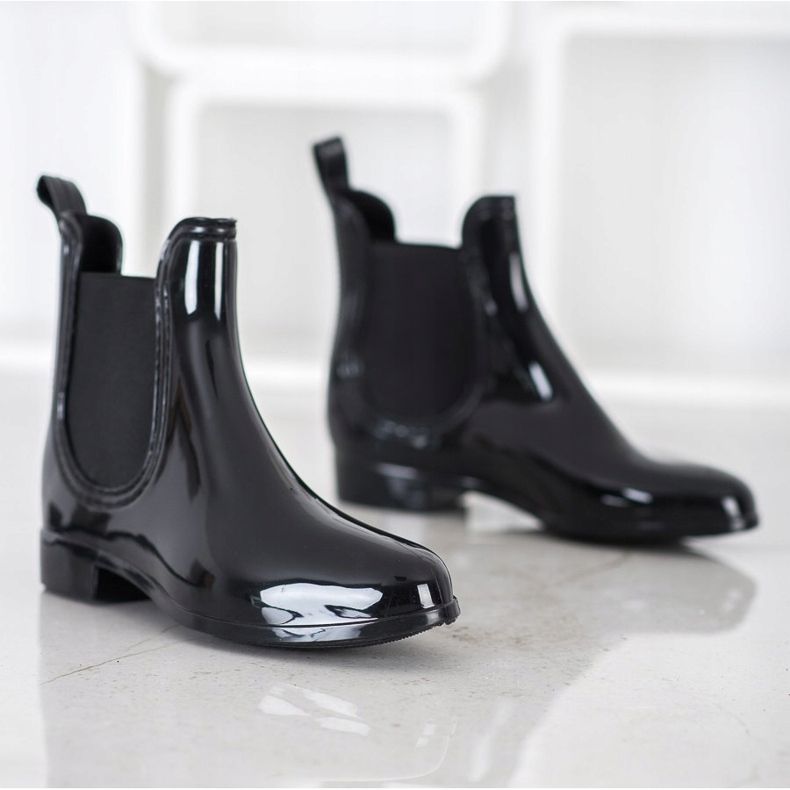 Bona Wellies casuais curtos preto 1