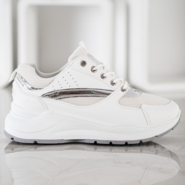 Ideal Shoes Tênis Esportivos Elegantes branco 2