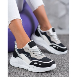 Kayla Tênis com efeito Holo preto 1