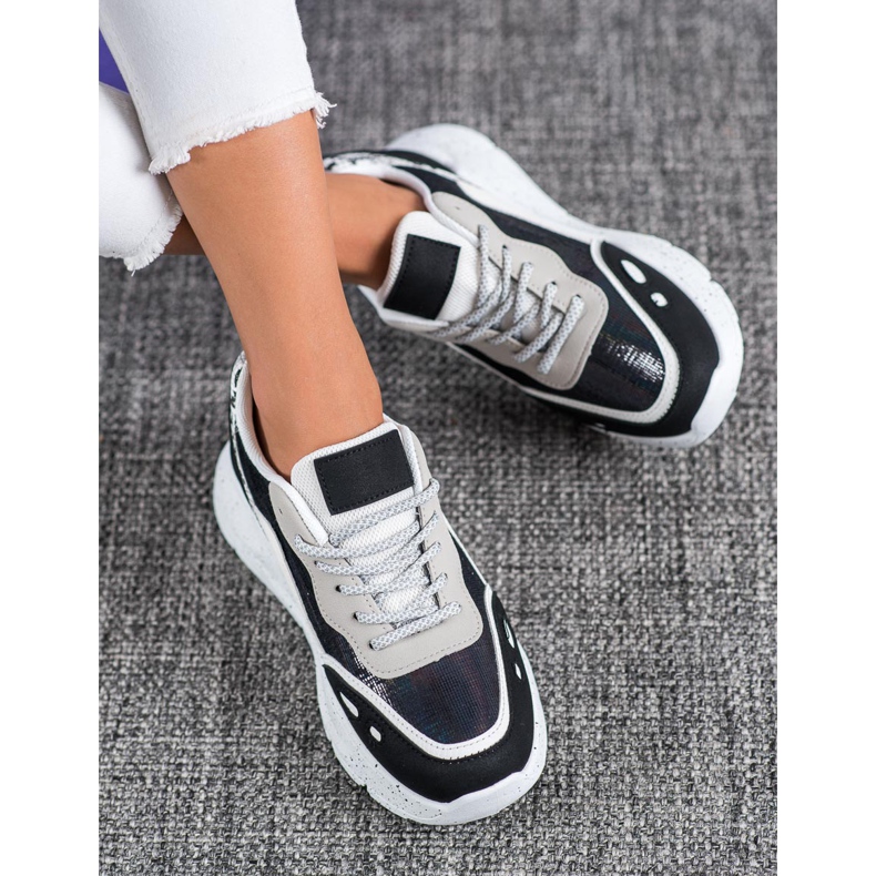 Kayla Tênis com efeito Holo preto 2