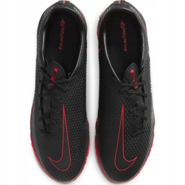 Chuteira Nike Phantom M Gt Academy Tf CK8470 060 preto / vermelho preto 1