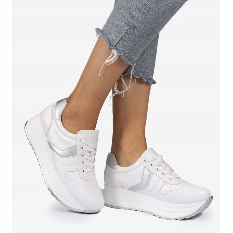 Sapatos esportivos brancos, tênis BK-20 2