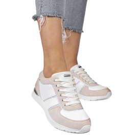 Sapatos esportivos de camurça ecológica rosa 6162-Y 1