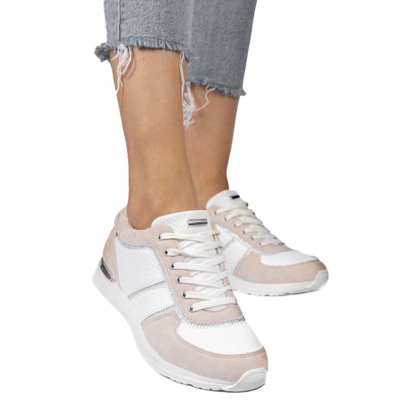 Sapatos esportivos de camurça ecológica rosa 6162-Y 1