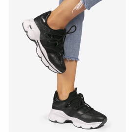 Tênis de lycra preto C947 2