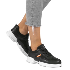 Sapatos esportivos da moda pretos C051 1