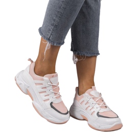 Calçados esportivos cor-de-rosa da moda BH-001 branco 1