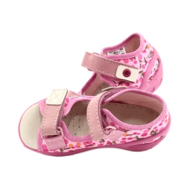 Calçados infantis Befado pu 065P143 bege rosa 5