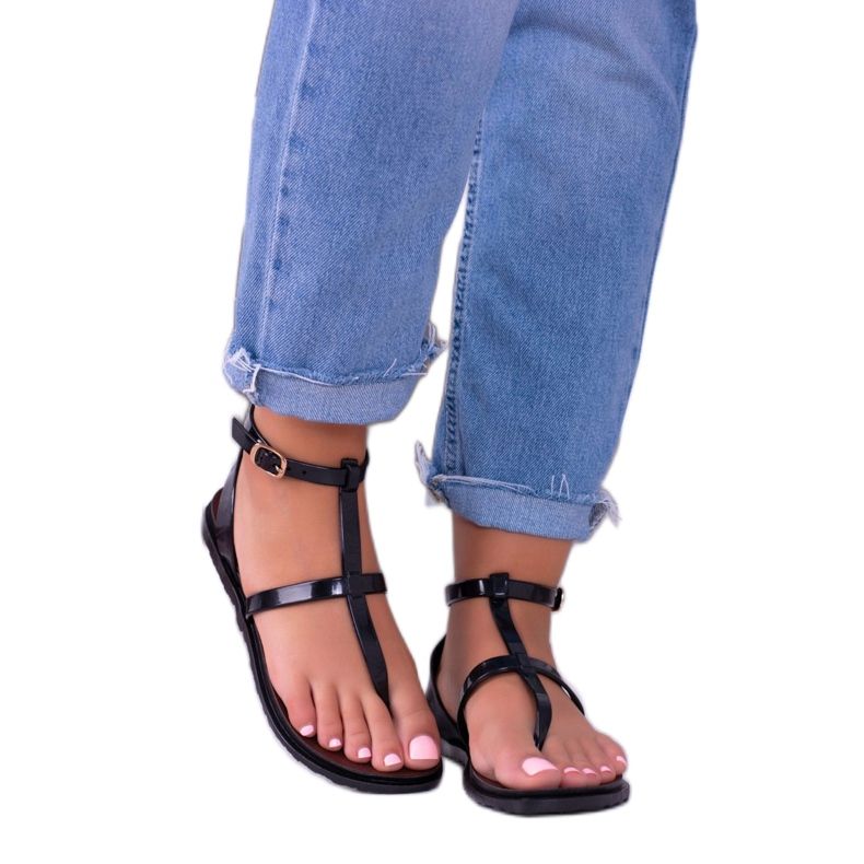 Lu Boo Sandals Romans, Japanese Lento Black preto 2