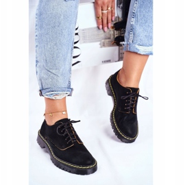 Brogues feminino Oxfords couro preto Maciejka 04087-01 1