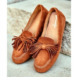 Mocassins femininos Maciejka Couro Camel 04830 castanho 1