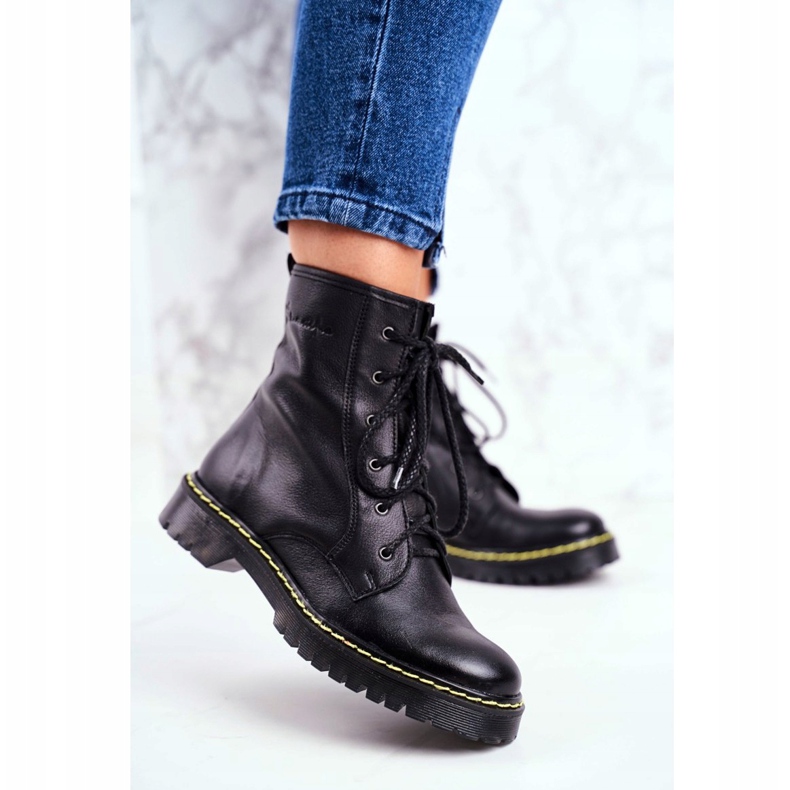 Botas femininas Glany Workers Maciejka Black 01609-33 / 00-6 preto 2
