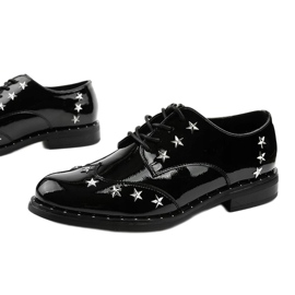 Sapatos femininos negros C18-37117 preto 1