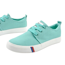 Tênis verde clássico feminino T-1743 1