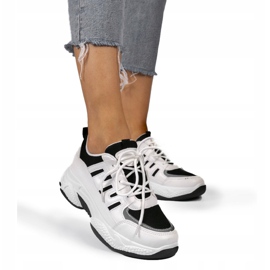 Sapatos esportivos pretos da moda BH-001 branco 2