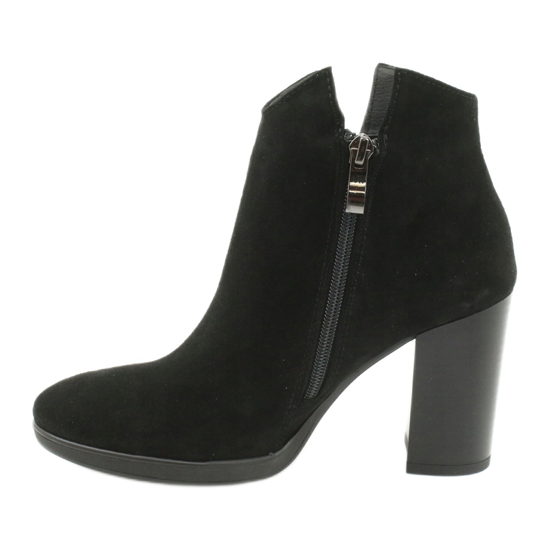 Gamis Botins de camurça de couro 4018 preto 1