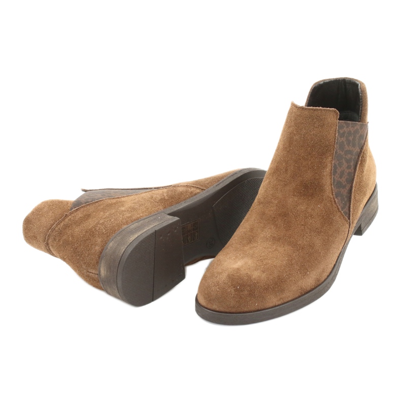 Gamis Botins de camurça 4036 castanho 3