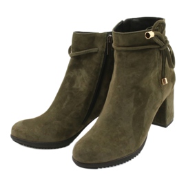 Kaniowski Botas de couro em poste Verde K-0024/618 2