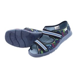 Calçados infantis Befado 969Y161 azul marinho multicolorido 4