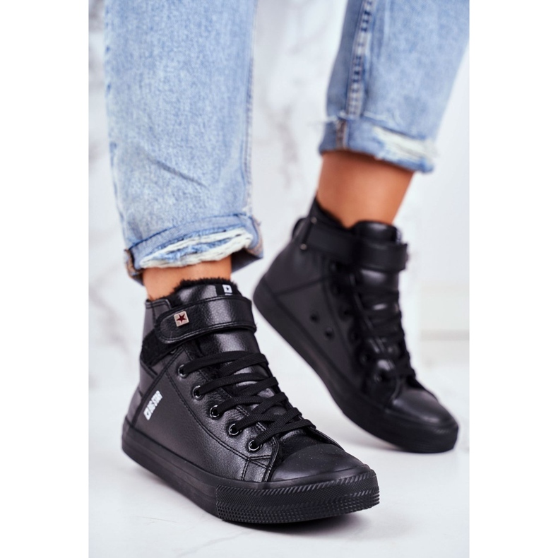 Tênis feminino Big Star Warm Black V274542FW preto 1