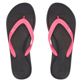 Under Armour Chinelos Under Armor Atlantic Dune W 1252540-006 preto rosa 1