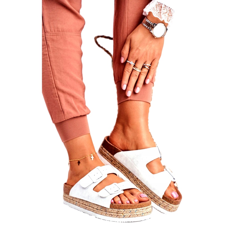 Chinelos femininos Big Star Branco FF274665 multicolorido 1