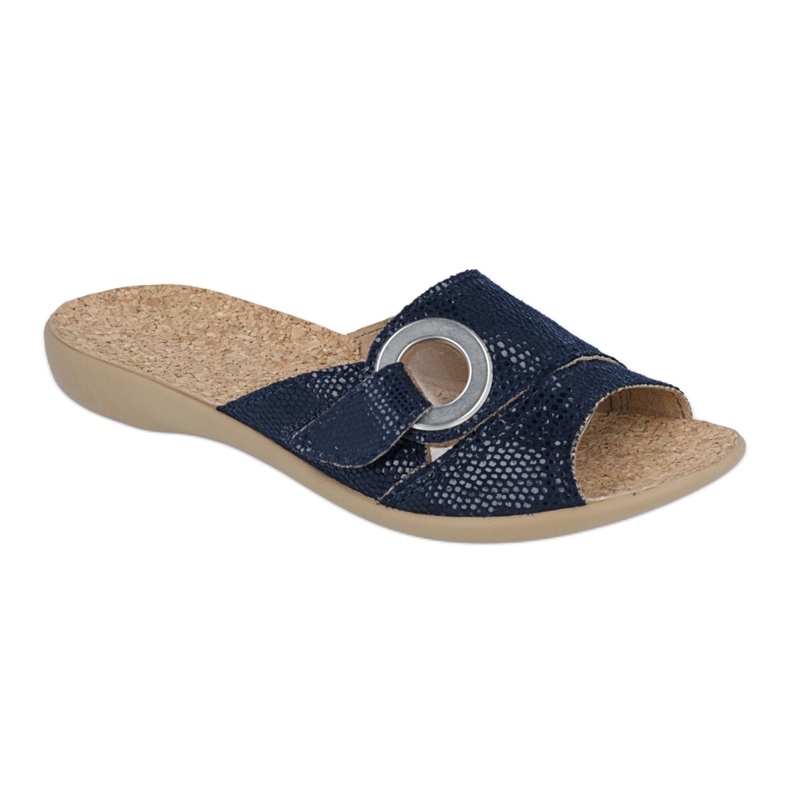Sapatos femininos Befado pu 265D017 azul marinho 1