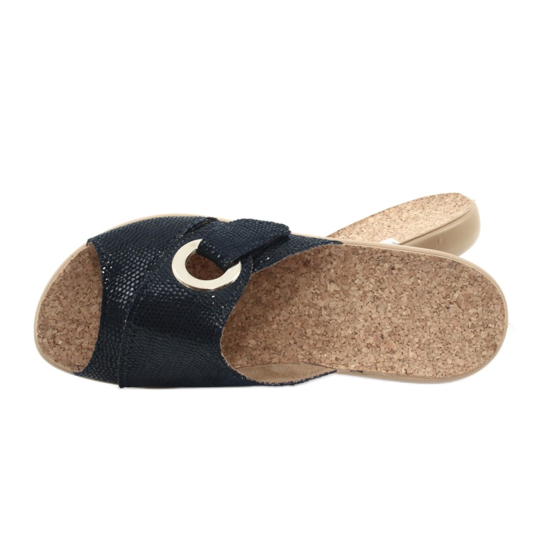 Sapatos femininos Befado pu 265D017 azul marinho 5