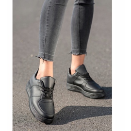 SHELOVET Tênis na plataforma preto 1