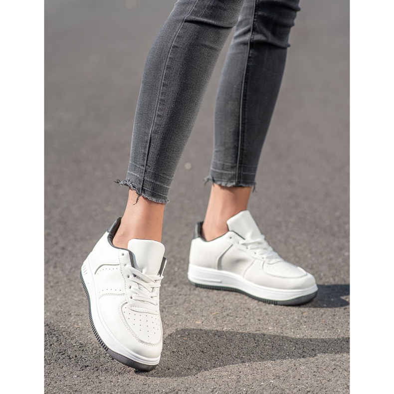 SHELOVET Tênis no Paltform branco 2