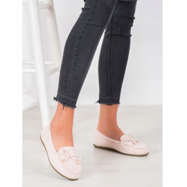 Super Me Mocassins de camurça bege 1