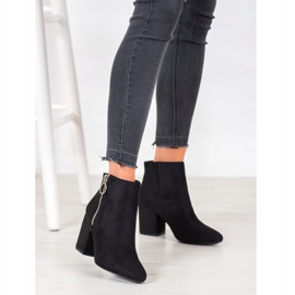 Goodin Botas pretas com zíper preto 1