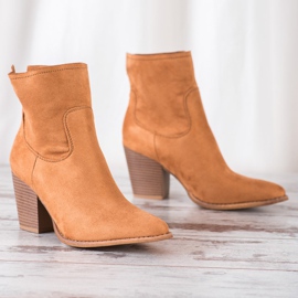 Erynn Botas altas de caubói marrom 1