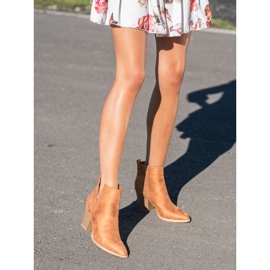 Erynn Botas de camurça com corte marrom 2