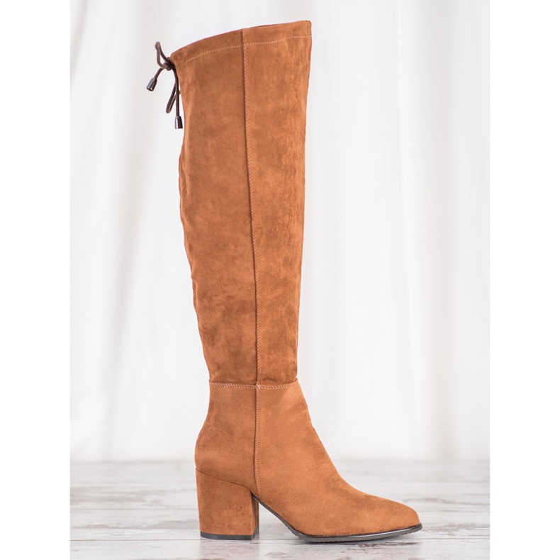 Botas de camurça VINCEZA castanho 2