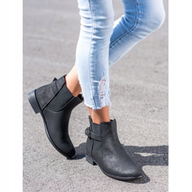 Goodin Sapatinhos deslizantes com fivela preto 1